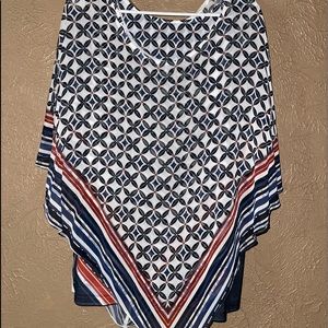 Sheer top with tank underneath. 2 pc set